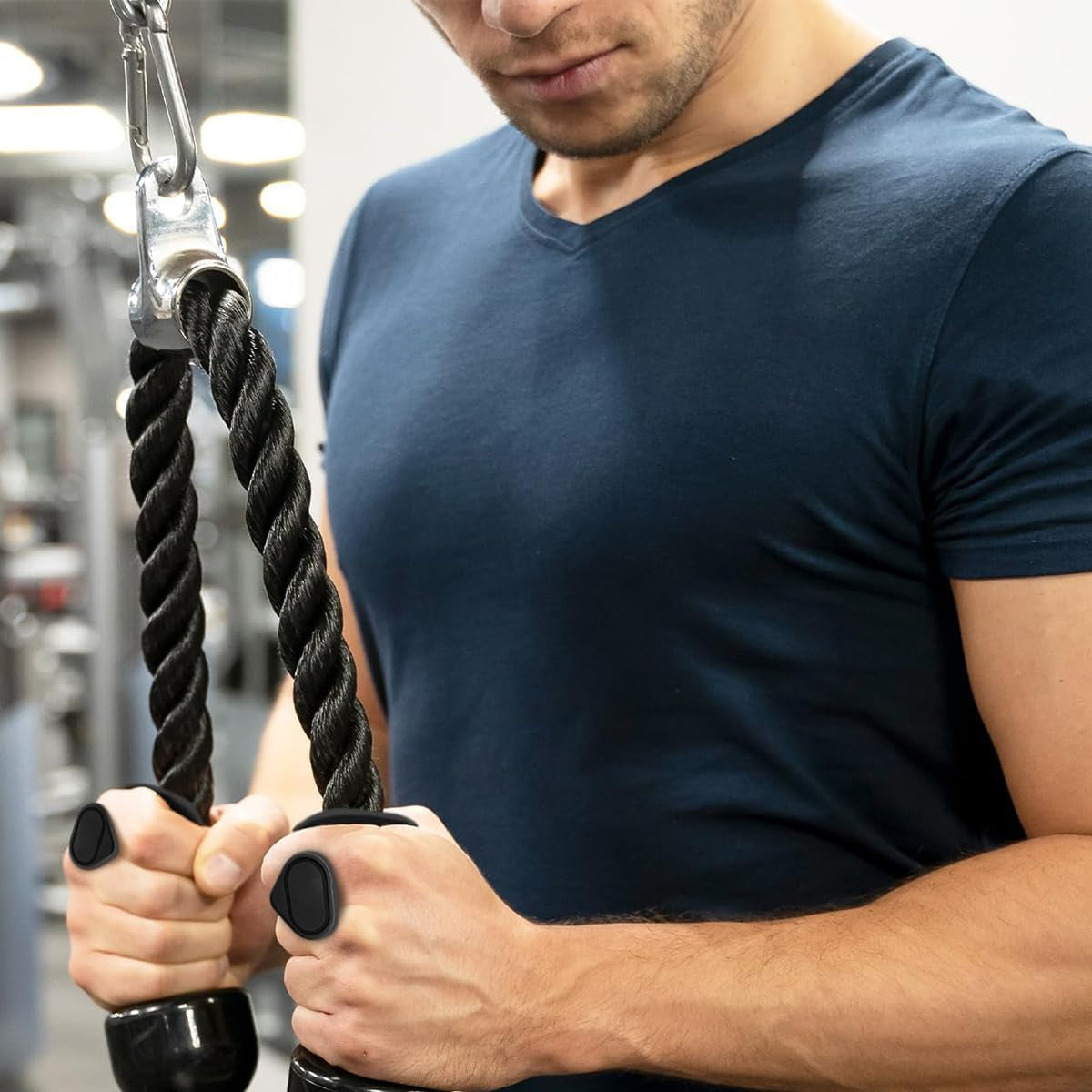 ROYALIFY GRIPZ™ Hand Grips for Gym - (2 Black) + (2 White)